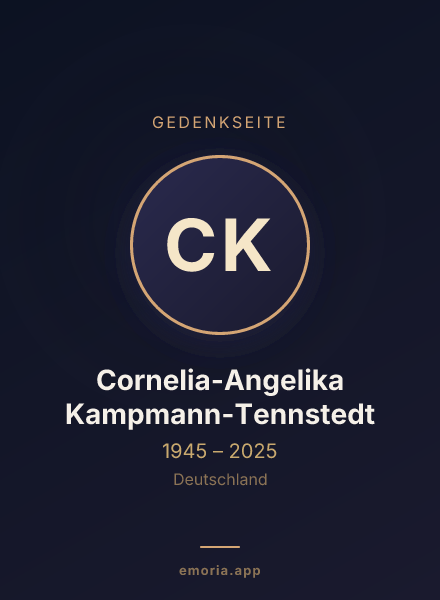 Gedenkportrait von Cornelia-Angelika Kampmann-Tennstedt