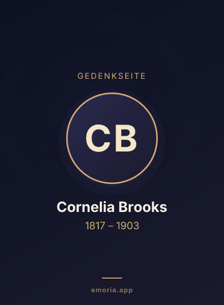 Gedenkportrait von Cornelia Brooks