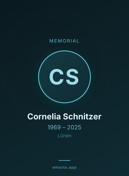 Memorial portrait of Cornelia Schnitzer