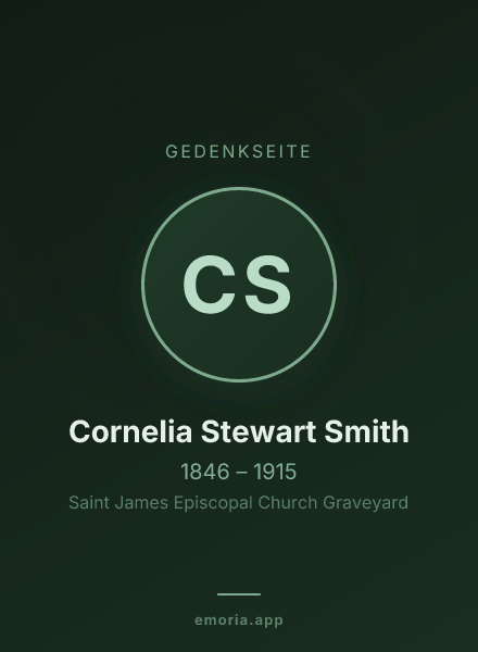 Gedenkportrait von Cornelia Stewart Smith