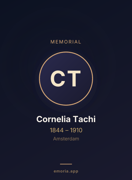 Memorial portrait of Cornelia Tachi
