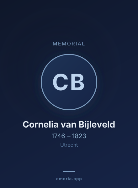 Memorial portrait of Cornelia van Bijleveld