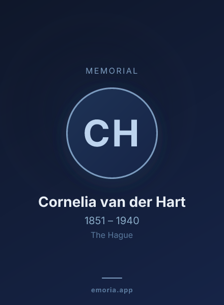 Memorial portrait of Cornelia van der Hart