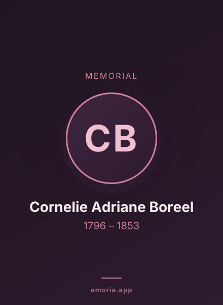 Memorial portrait of Cornelie Adriane Boreel
