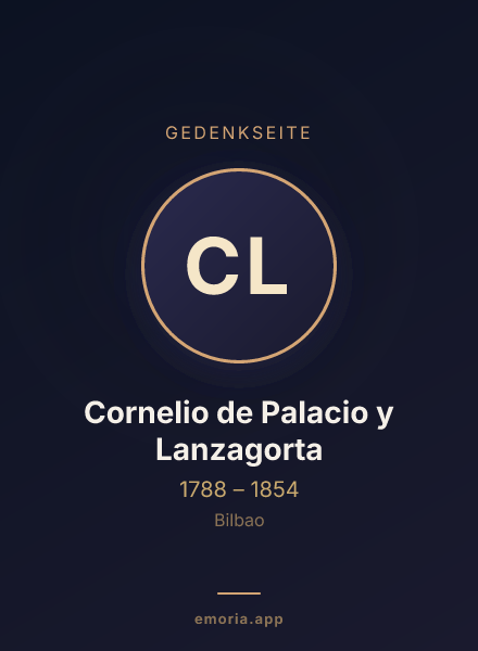Gedenkportrait von Cornelio de Palacio y Lanzagorta