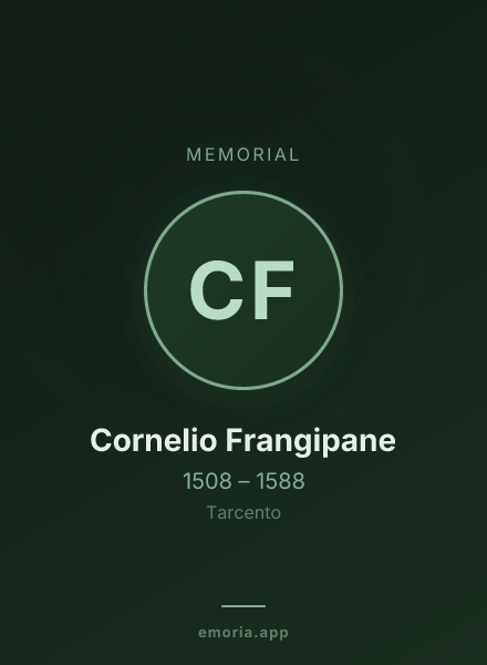 Memorial portrait of Cornelio Frangipane