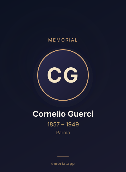 Memorial portrait of Cornelio Guerci
