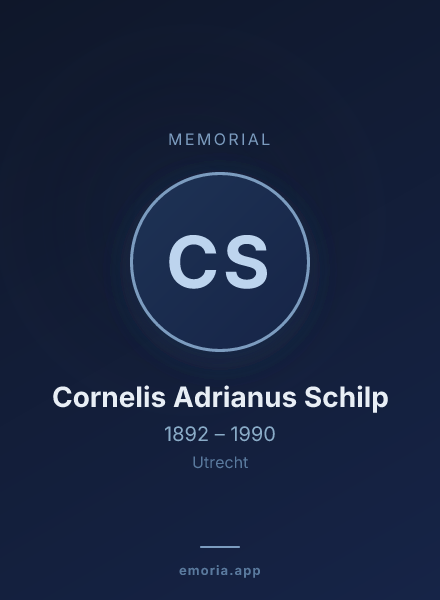 Memorial portrait of Cornelis Adrianus Schilp