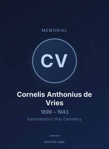 Memorial portrait of Cornelis Anthonius de Vries