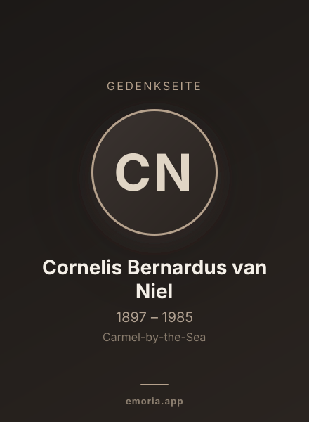 Gedenkportrait von Cornelis Bernardus van Niel