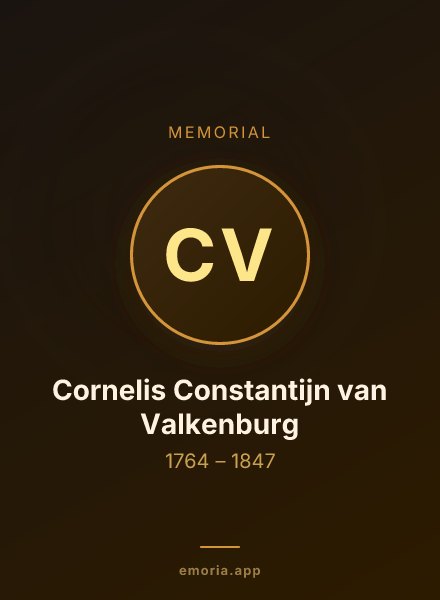 Memorial portrait of Cornelis Constantijn van Valkenburg