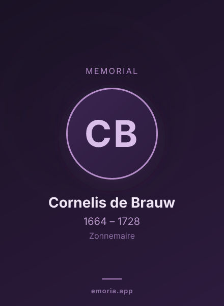 Memorial portrait of Cornelis de Brauw