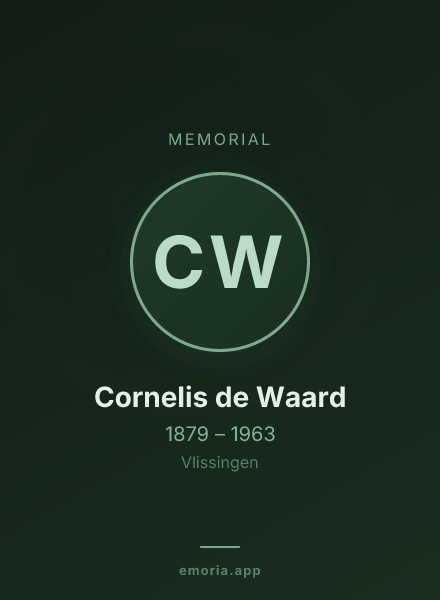 Memorial portrait of Cornelis de Waard
