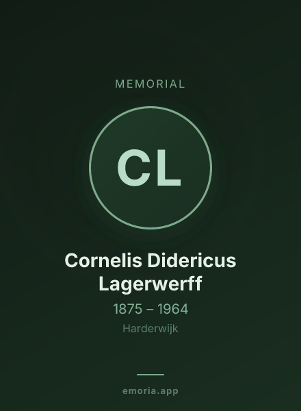 Memorial portrait of Cornelis Didericus Lagerwerff