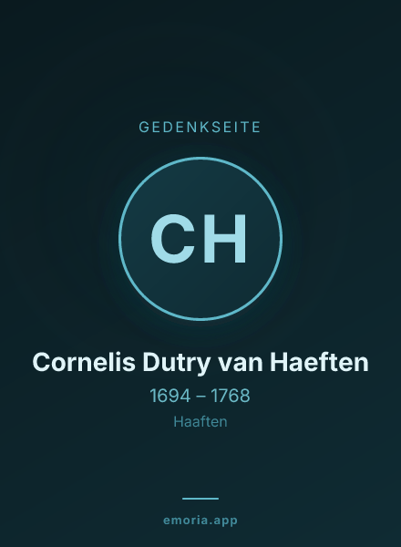 Gedenkportrait von Cornelis Dutry van Haeften