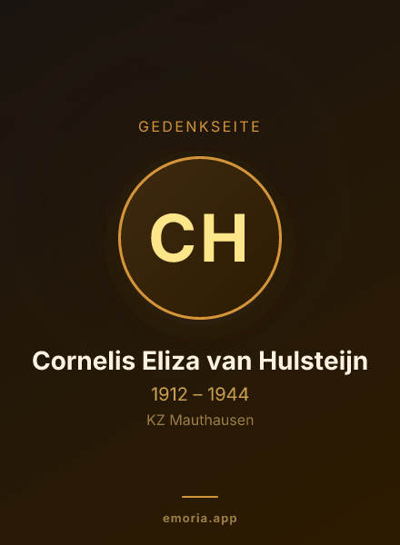 Gedenkportrait von Cornelis Eliza van Hulsteijn