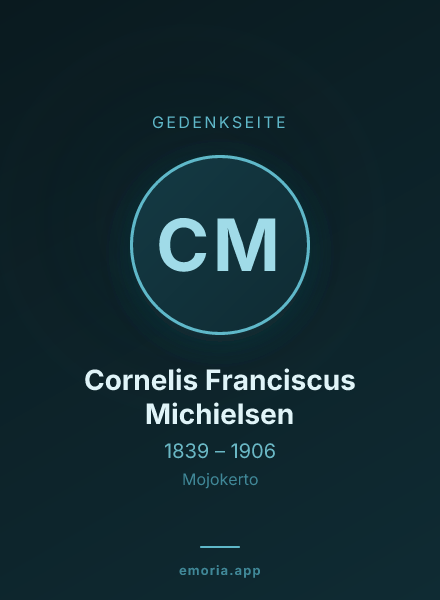 Gedenkportrait von Cornelis Franciscus Michielsen