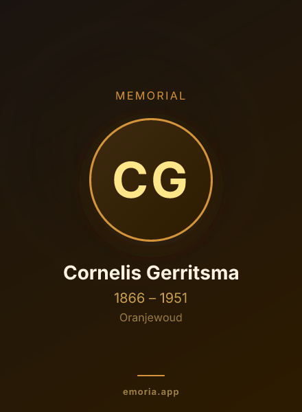 Memorial portrait of Cornelis Gerritsma