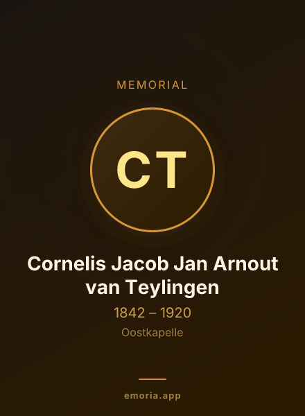 Memorial portrait of Cornelis Jacob Jan Arnout van Teylingen
