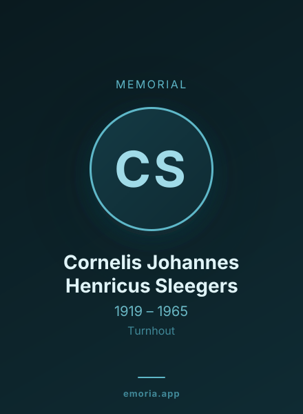 Memorial portrait of Cornelis Johannes Henricus Sleegers