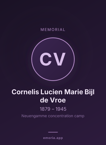 Memorial portrait of Cornelis Lucien Marie Bijl de Vroe