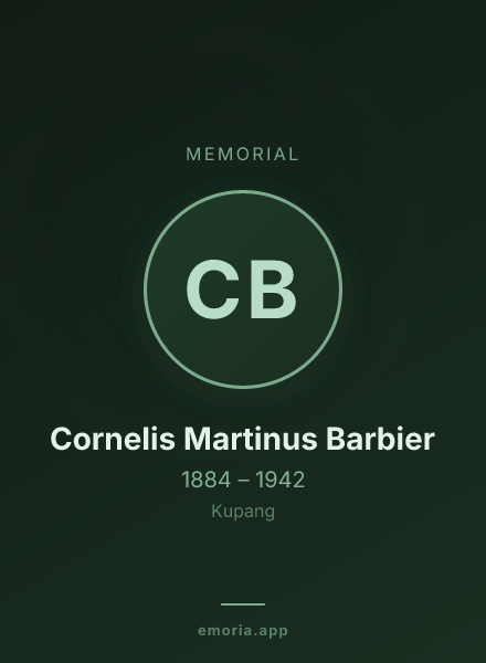 Memorial portrait of Cornelis Martinus Barbier