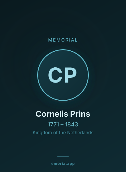 Memorial portrait of Cornelis Prins