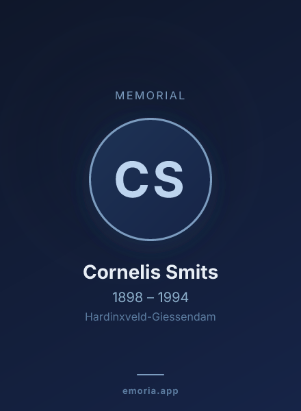 Memorial portrait of Cornelis Smits
