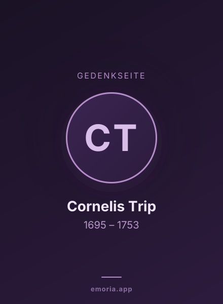 Gedenkportrait von Cornelis Trip