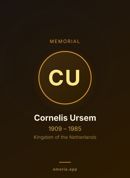 Memorial portrait of Cornelis Ursem