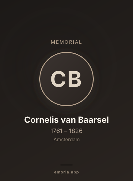 Memorial portrait of Cornelis van Baarsel