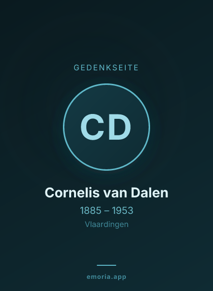 Gedenkportrait von Cornelis van Dalen