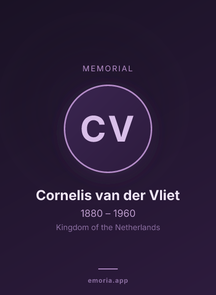 Memorial portrait of Cornelis van der Vliet