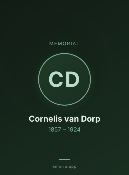 Memorial portrait of Cornelis van Dorp