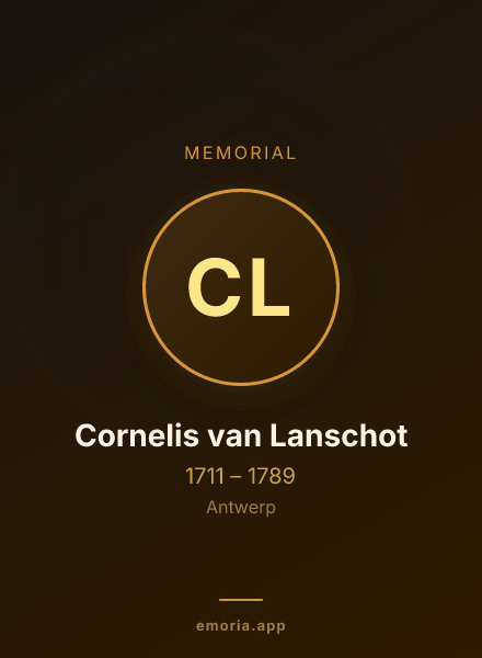 Memorial portrait of Cornelis van Lanschot