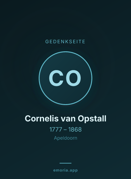Gedenkportrait von Cornelis van Opstall