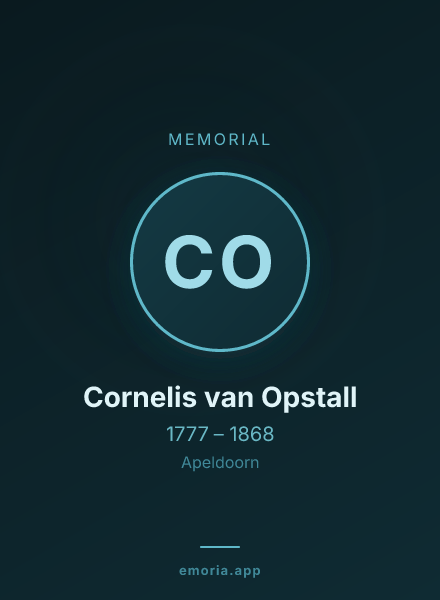 Memorial portrait of Cornelis van Opstall