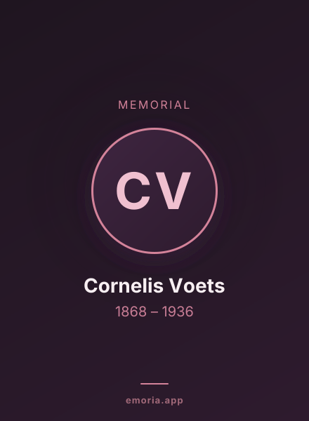 Memorial portrait of Cornelis Voets