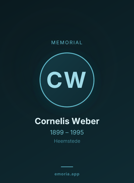 Memorial portrait of Cornelis Weber