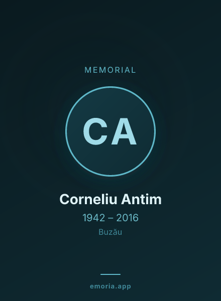 Memorial portrait of Corneliu Antim