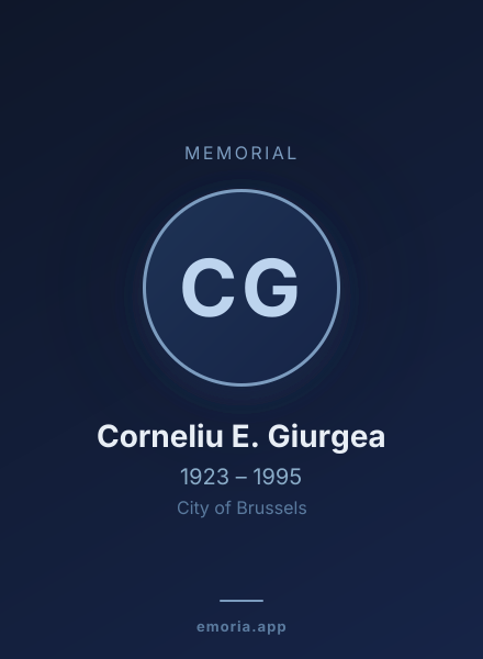 Memorial portrait of Corneliu E. Giurgea