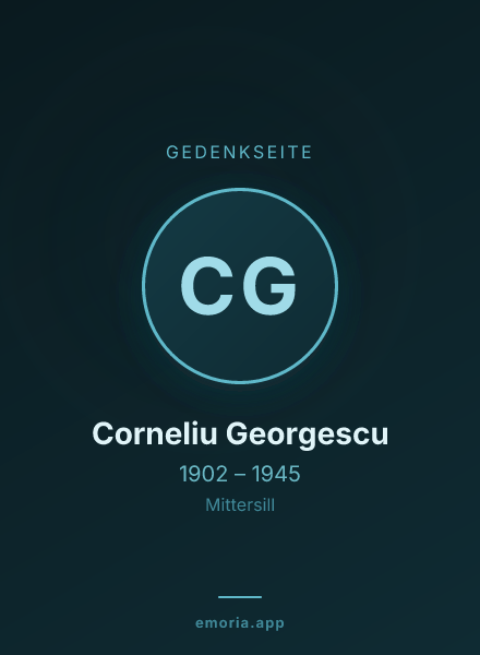 Gedenkportrait von Corneliu Georgescu