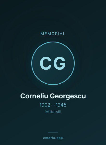 Memorial portrait of Corneliu Georgescu