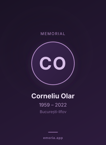 Memorial portrait of Corneliu Olar