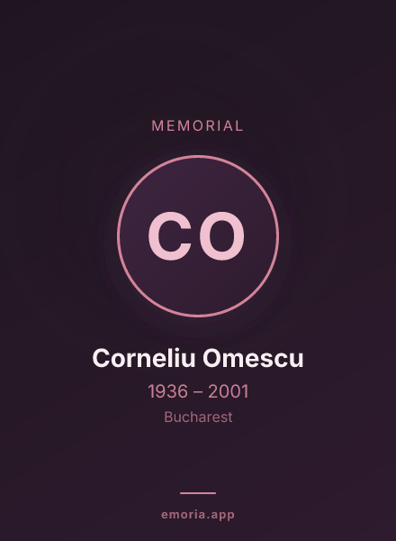 Memorial portrait of Corneliu Omescu