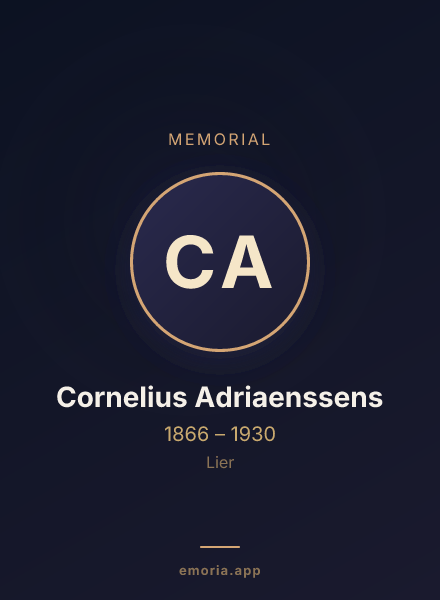 Memorial portrait of Cornelius Adriaenssens