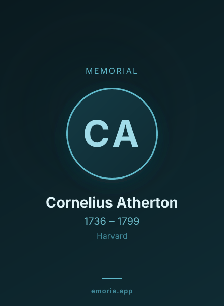Memorial portrait of Cornelius Atherton