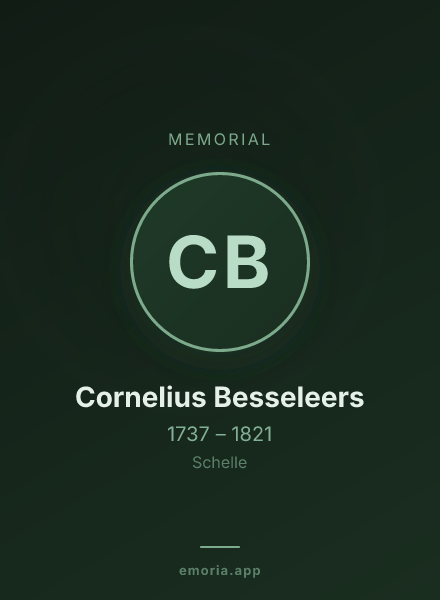 Memorial portrait of Cornelius Besseleers
