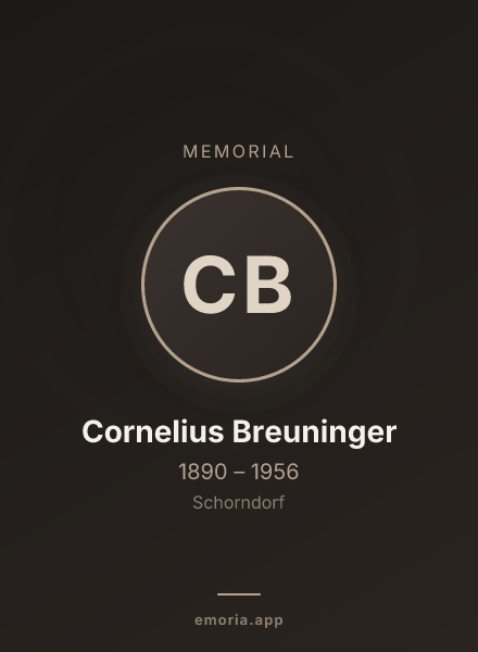 Memorial portrait of Cornelius Breuninger