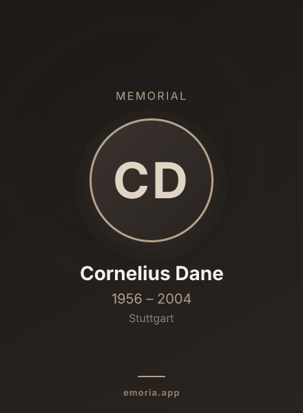 Memorial portrait of Cornelius Dane